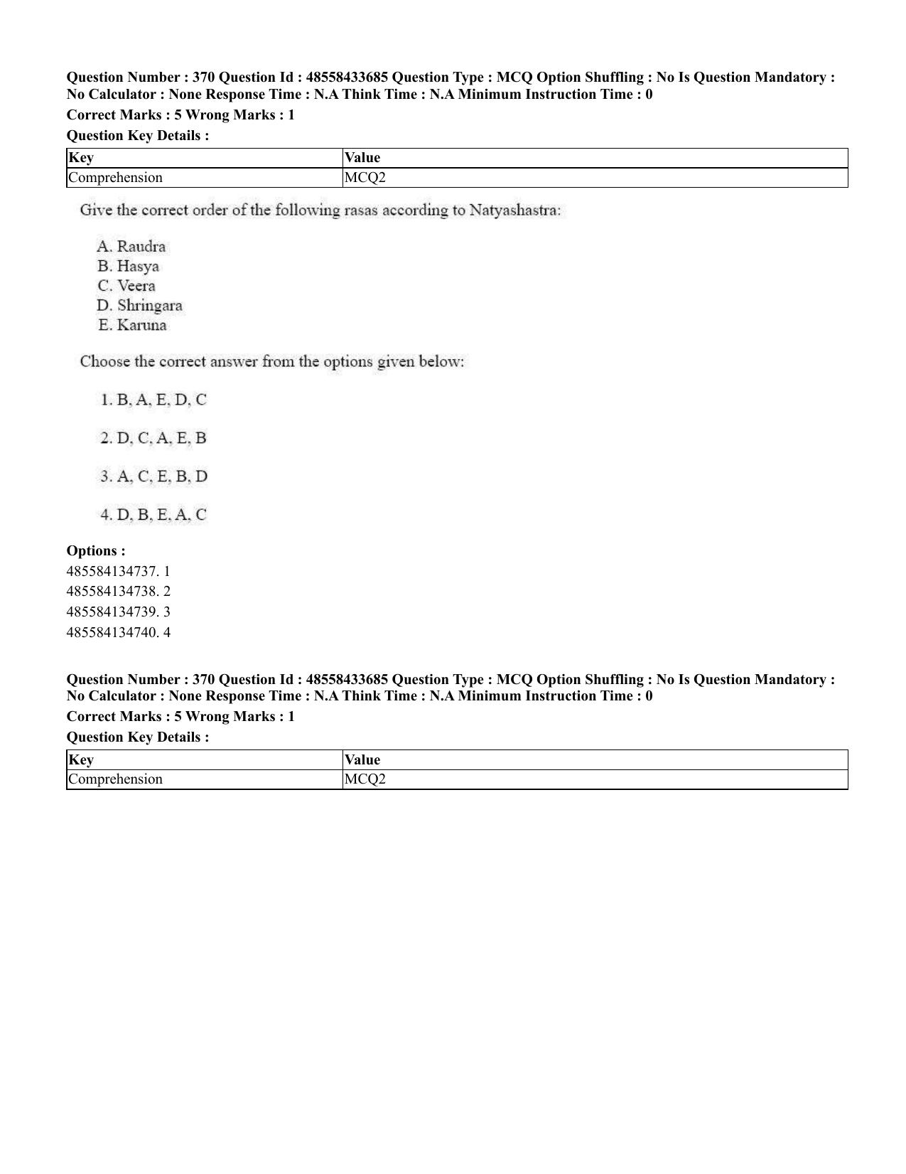 CUET 2023 English Kannada compressed Shift 1 Question Papers - 18 June 2023 - Page 336
