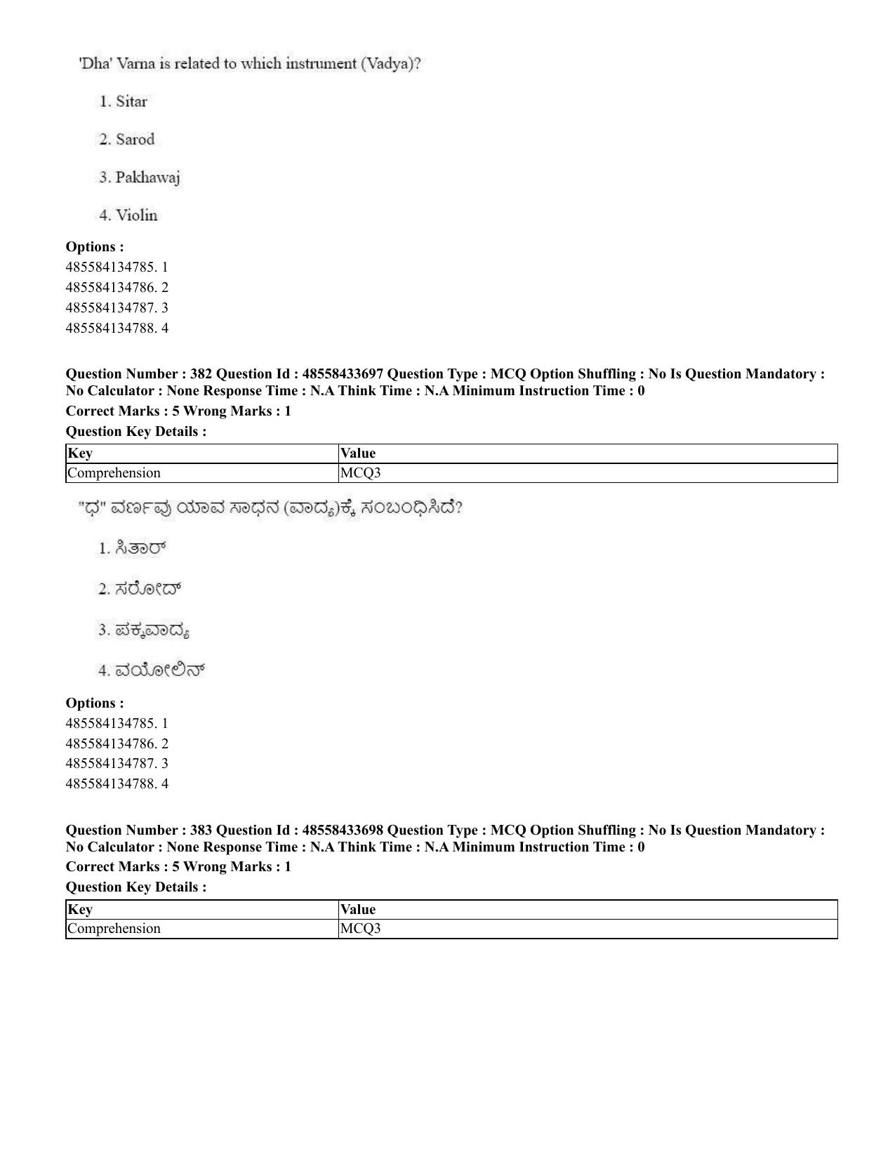CUET 2023 English Kannada compressed Shift 1 Question Papers - 18 June 2023 - Page 349