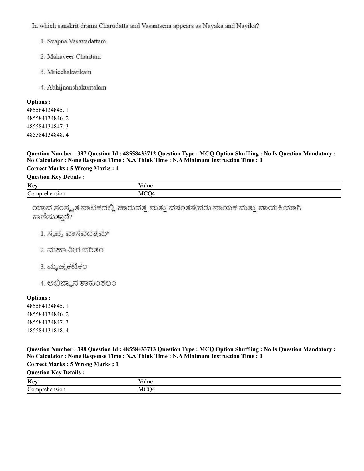 CUET 2023 English Kannada compressed Shift 1 Question Papers - 18 June 2023 - Page 366