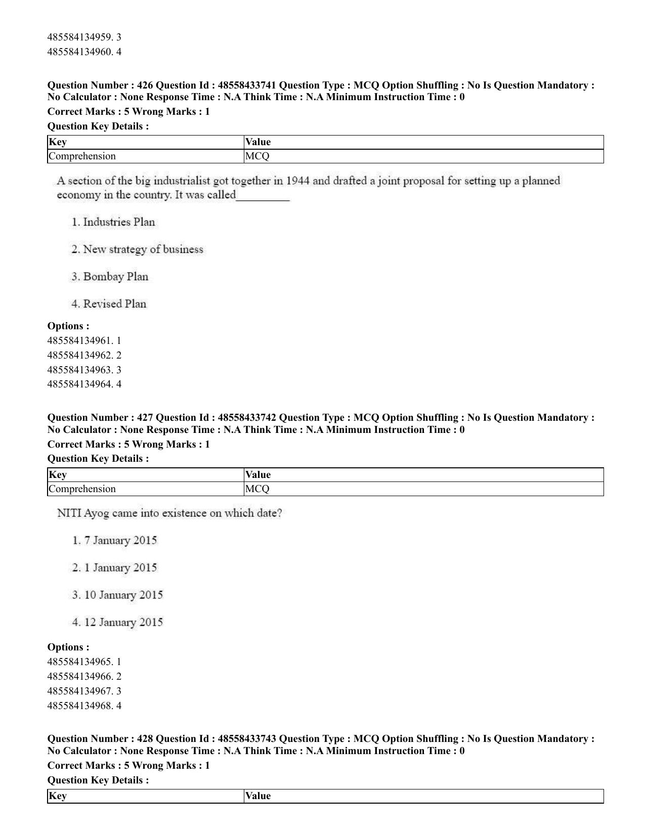 CUET 2023 English Kannada compressed Shift 1 Question Papers - 18 June 2023 - Page 396
