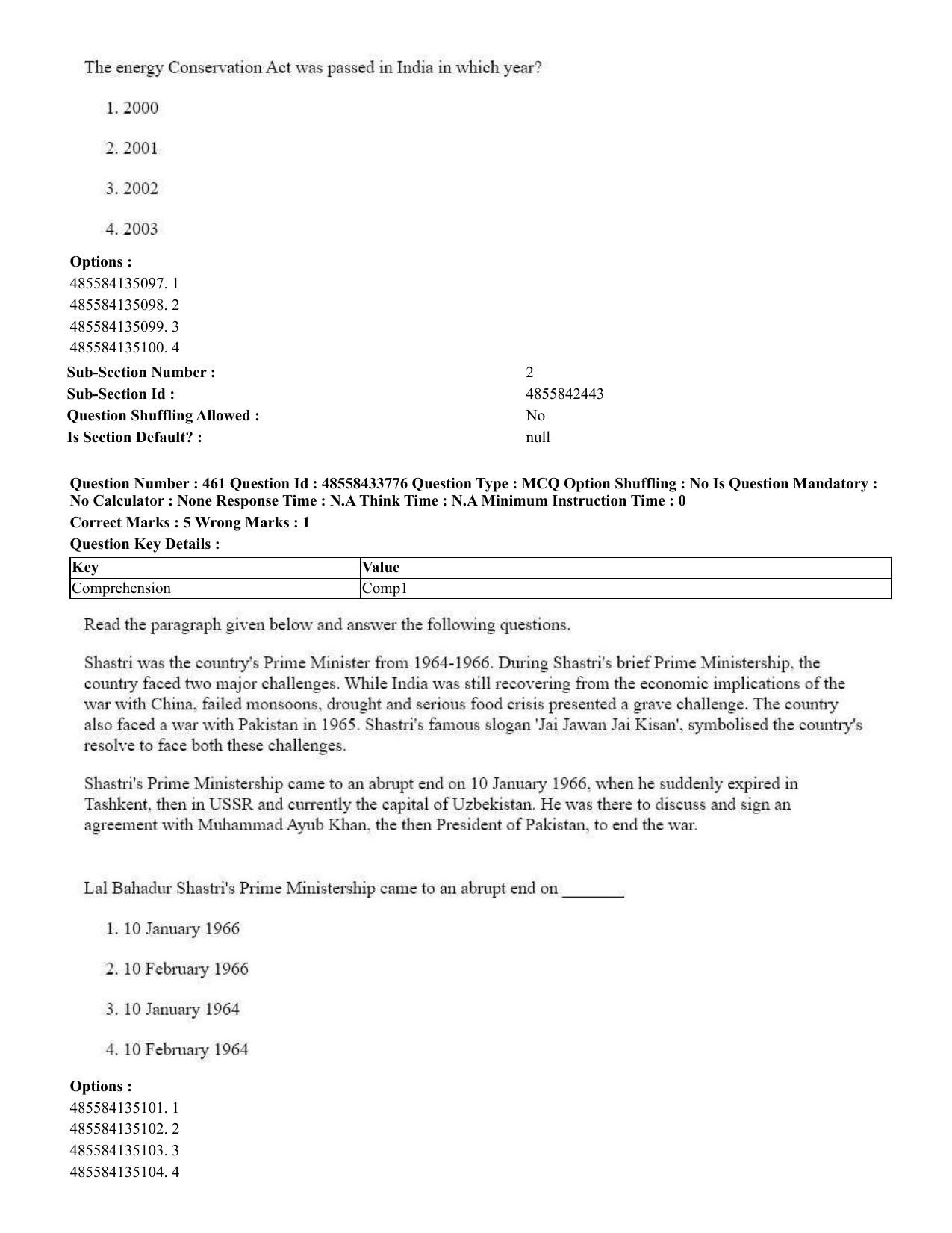 CUET 2023 English Kannada compressed Shift 1 Question Papers - 18 June 2023 - Page 413