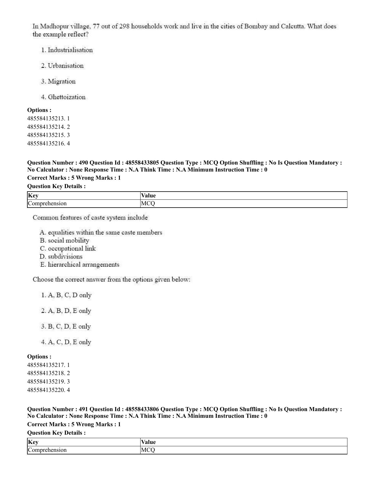 CUET 2023 English Kannada compressed Shift 1 Question Papers - 18 June 2023 - Page 431