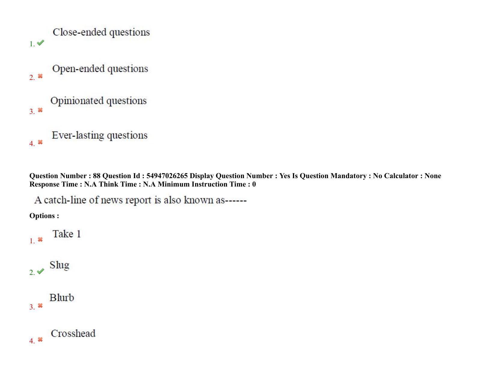 AP RCET 2022: Journalism and Mass Communication - 18-10-2022 (Tuesday) Session-II: Question Paper With keys - Page 71