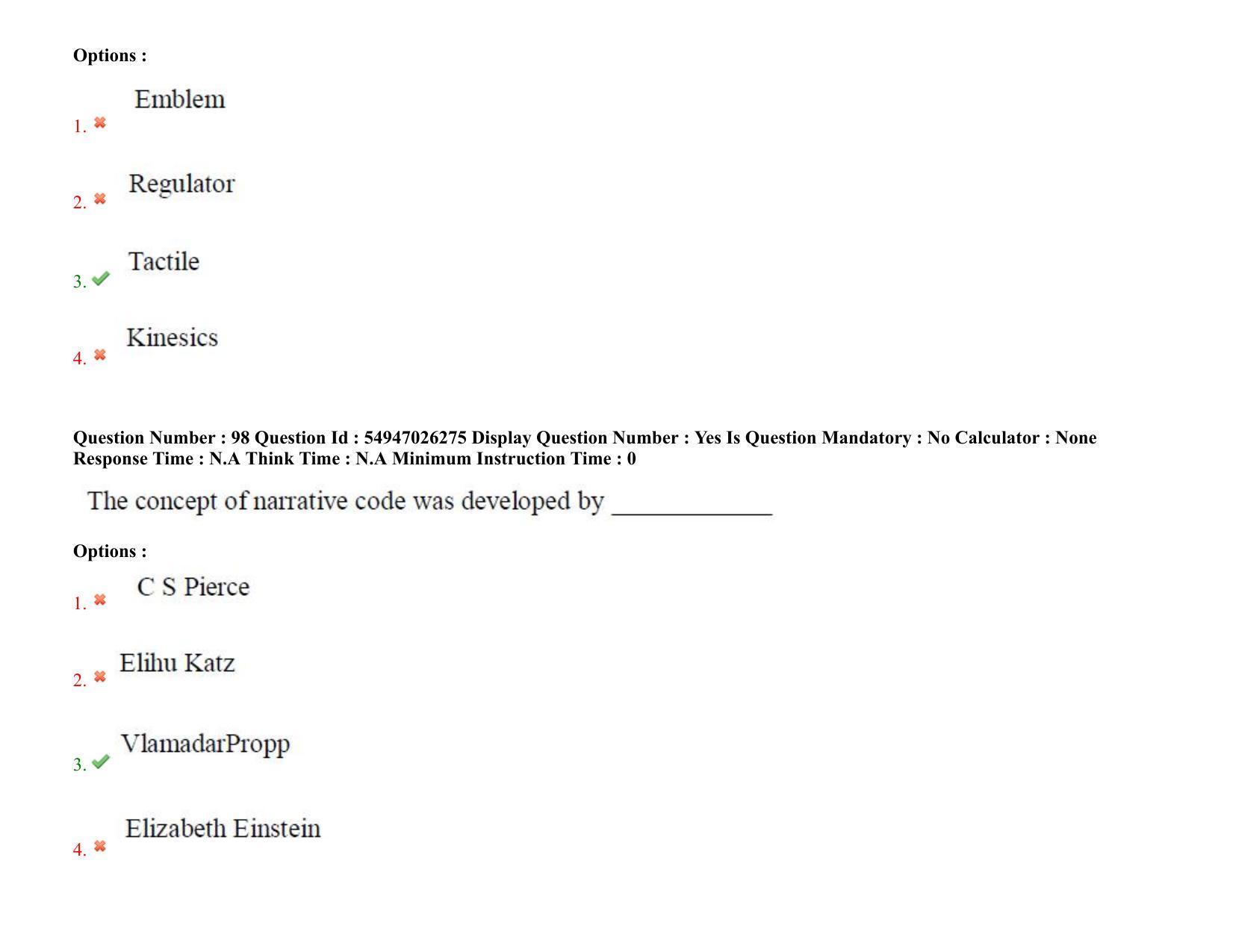 AP RCET 2022: Journalism and Mass Communication - 18-10-2022 (Tuesday) Session-II: Question Paper With keys - Page 77