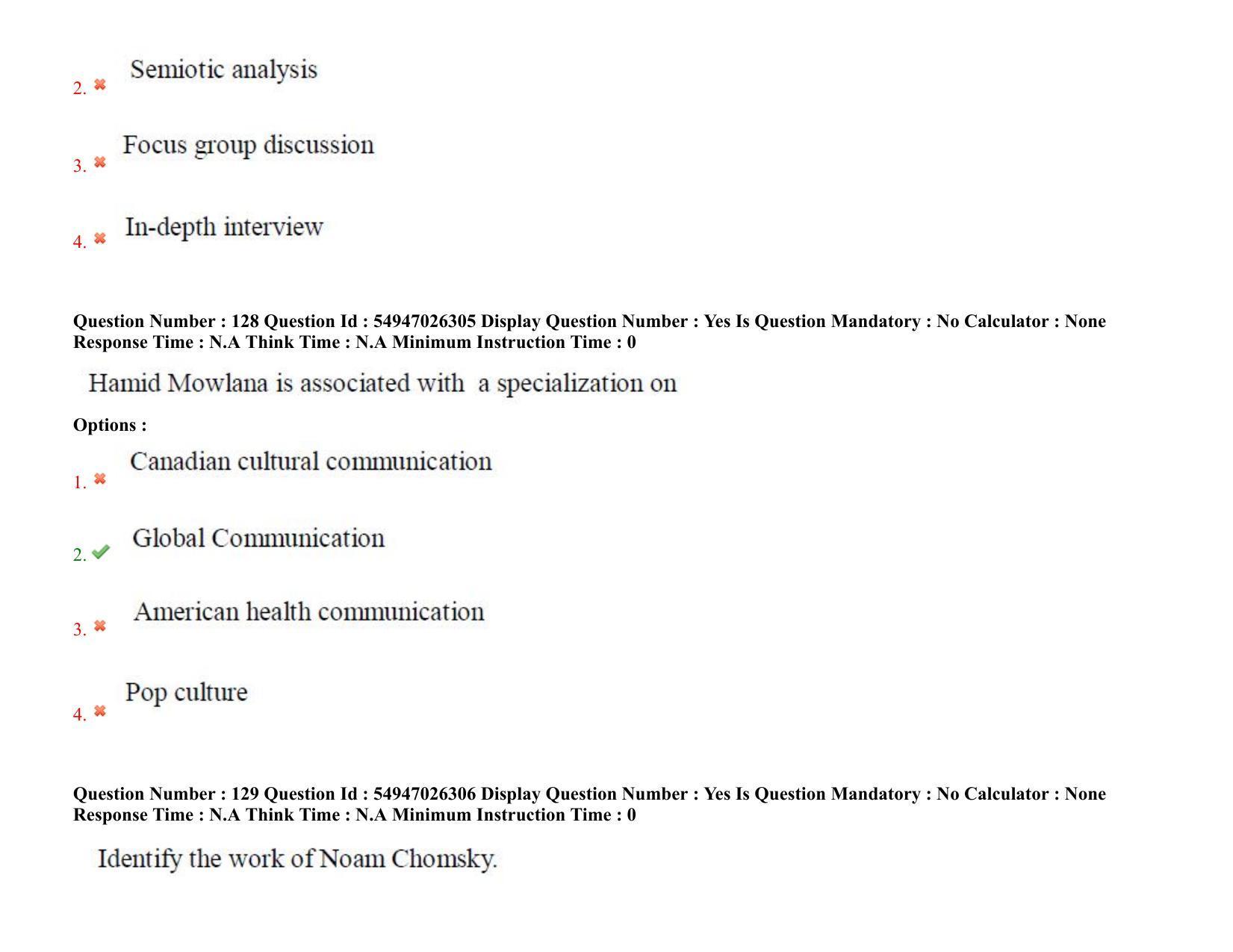 AP RCET 2022: Journalism and Mass Communication - 18-10-2022 (Tuesday) Session-II: Question Paper With keys - Page 95