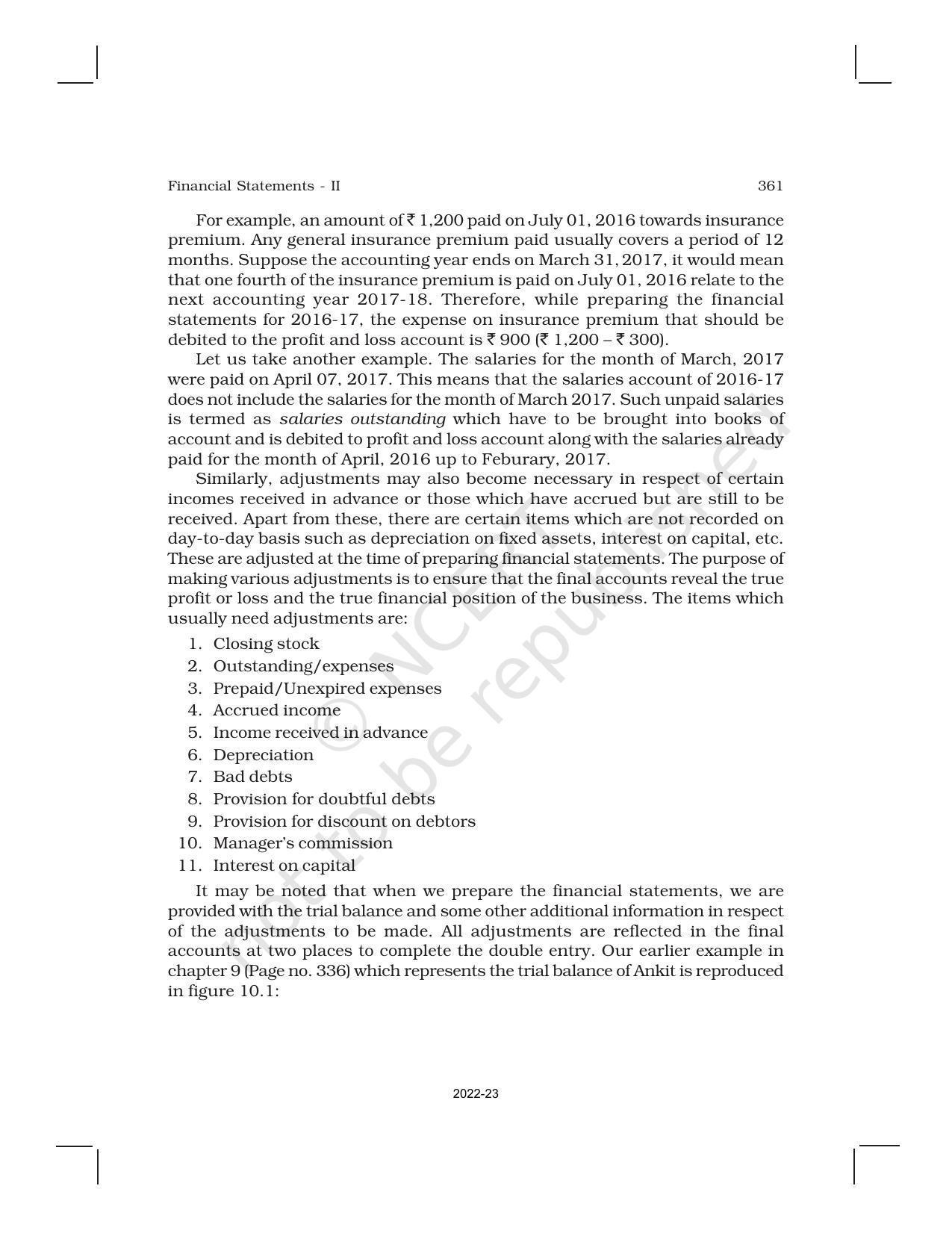 NCERT Book for Class 11 Accountancy (Part-II) Chapter 10 Financial Statements -II - Page 2
