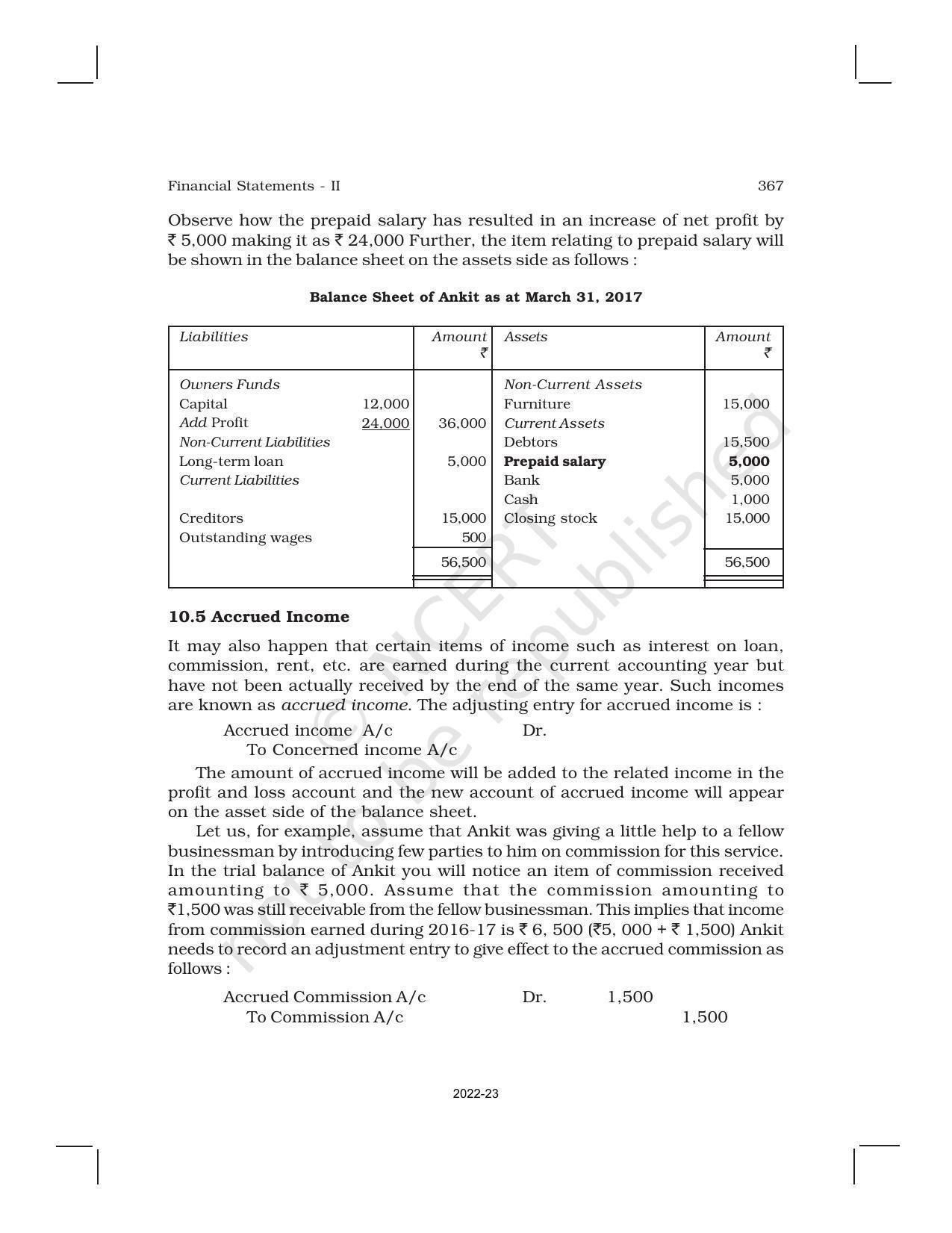 NCERT Book for Class 11 Accountancy (Part-II) Chapter 10 Financial Statements -II - Page 8