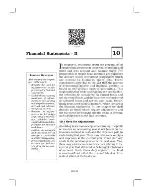 NCERT Book for Class 11 Accountancy (Part-II) Chapter 10 Financial Statements -II