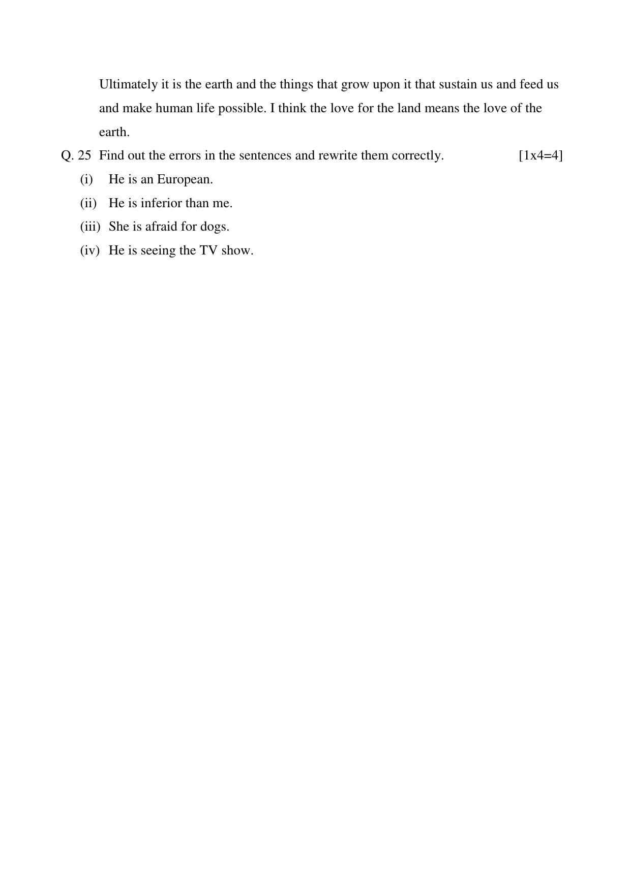 CGSOS Class 12 English Paper I Model Paper - Page 6