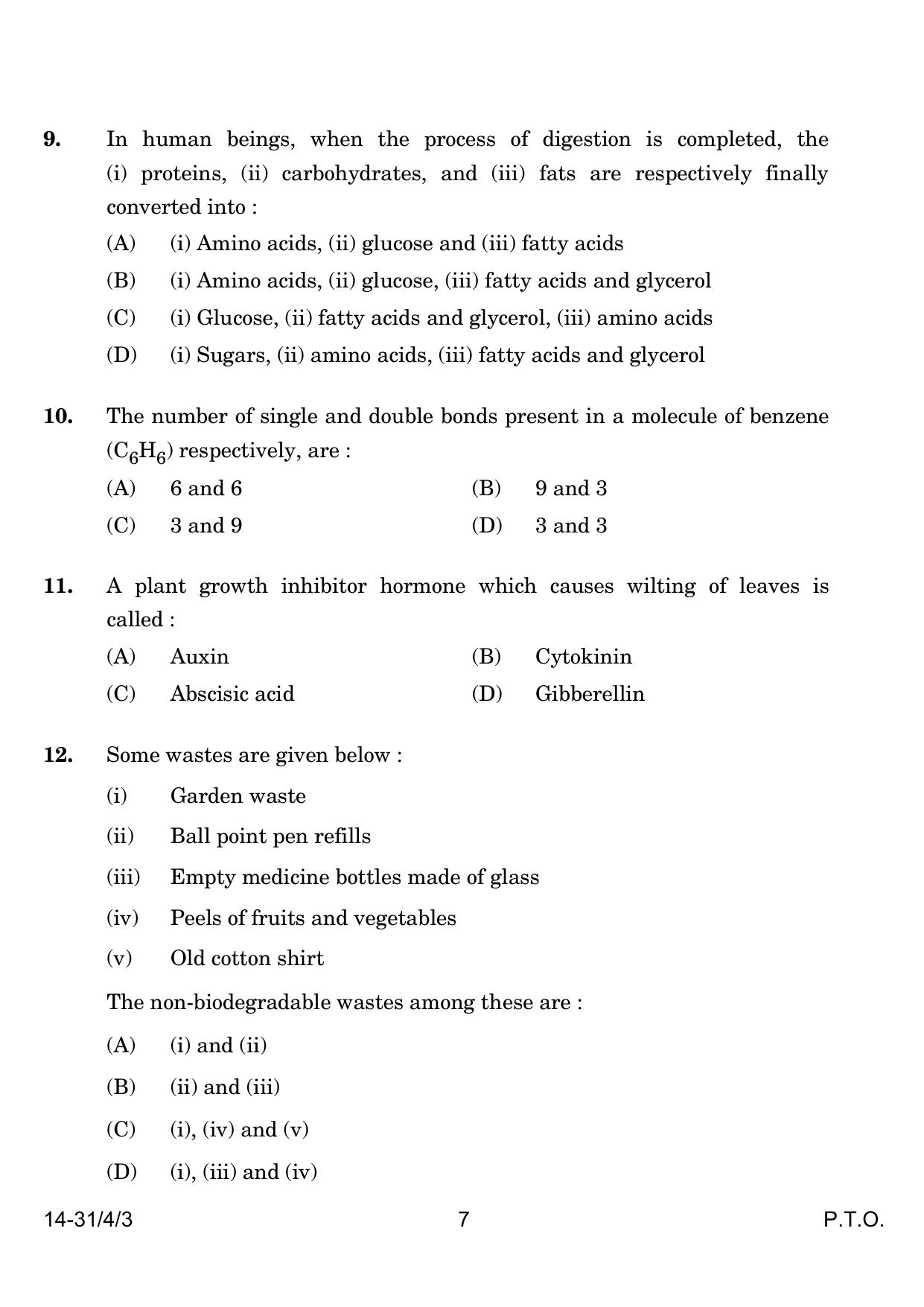 CBSE Class 10 31-4-3 Science 2024 Question Paper - Page 7