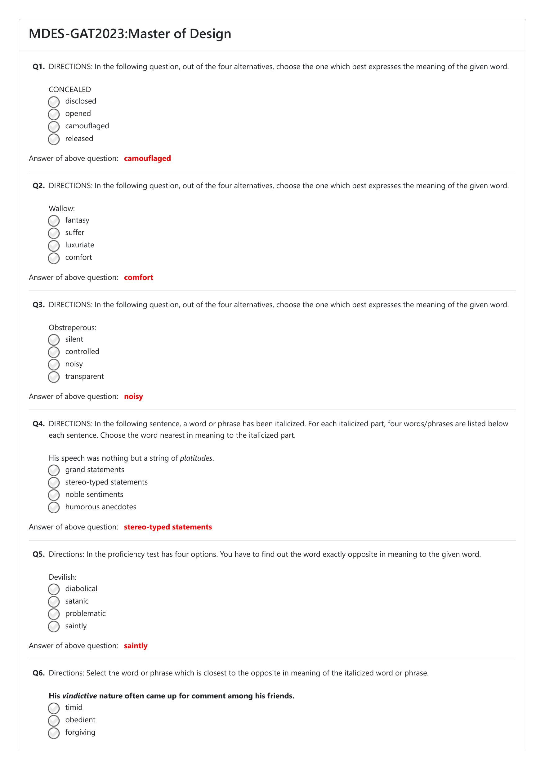 NIFT 2023 Sample Paper - Page 83