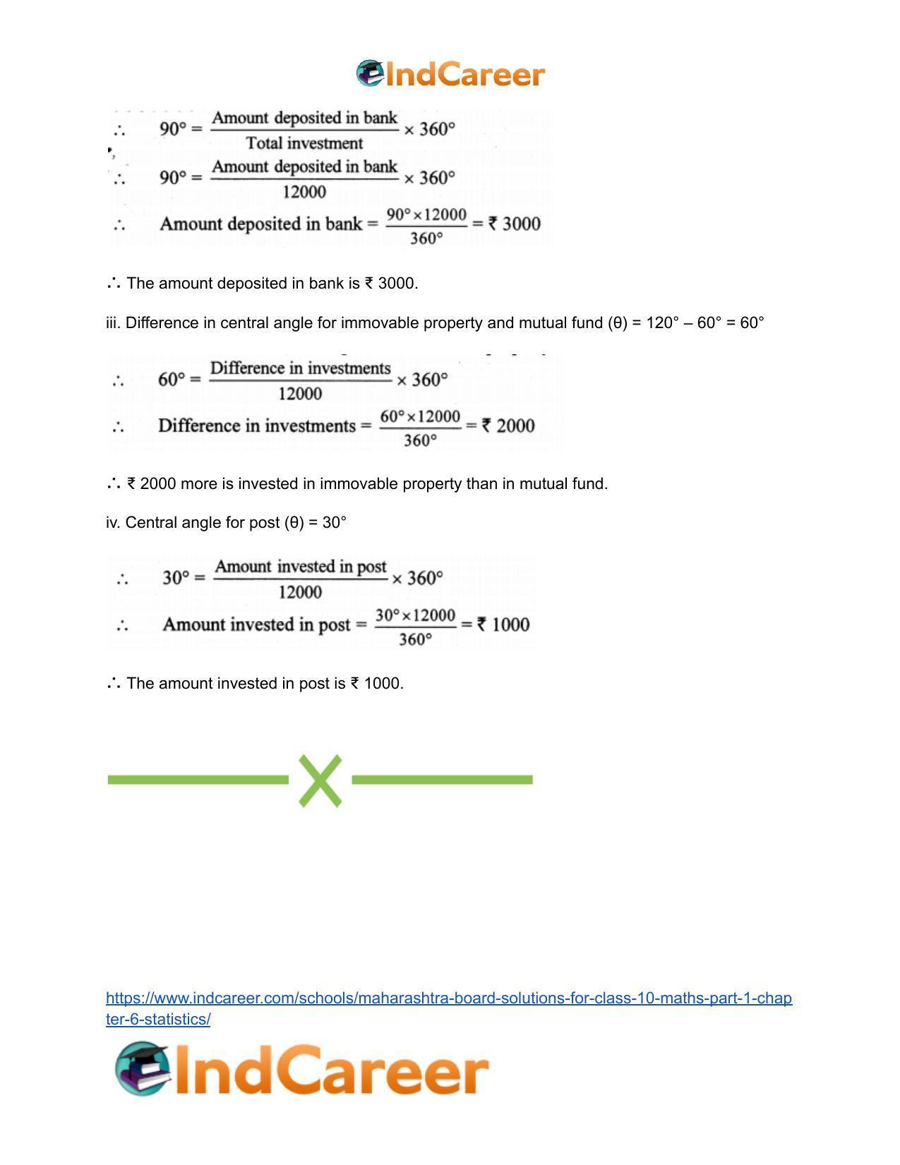 Maharashtra Board Solutions for Class 10-Maths (Part 1): Chapter 6- Statistics - Page 41