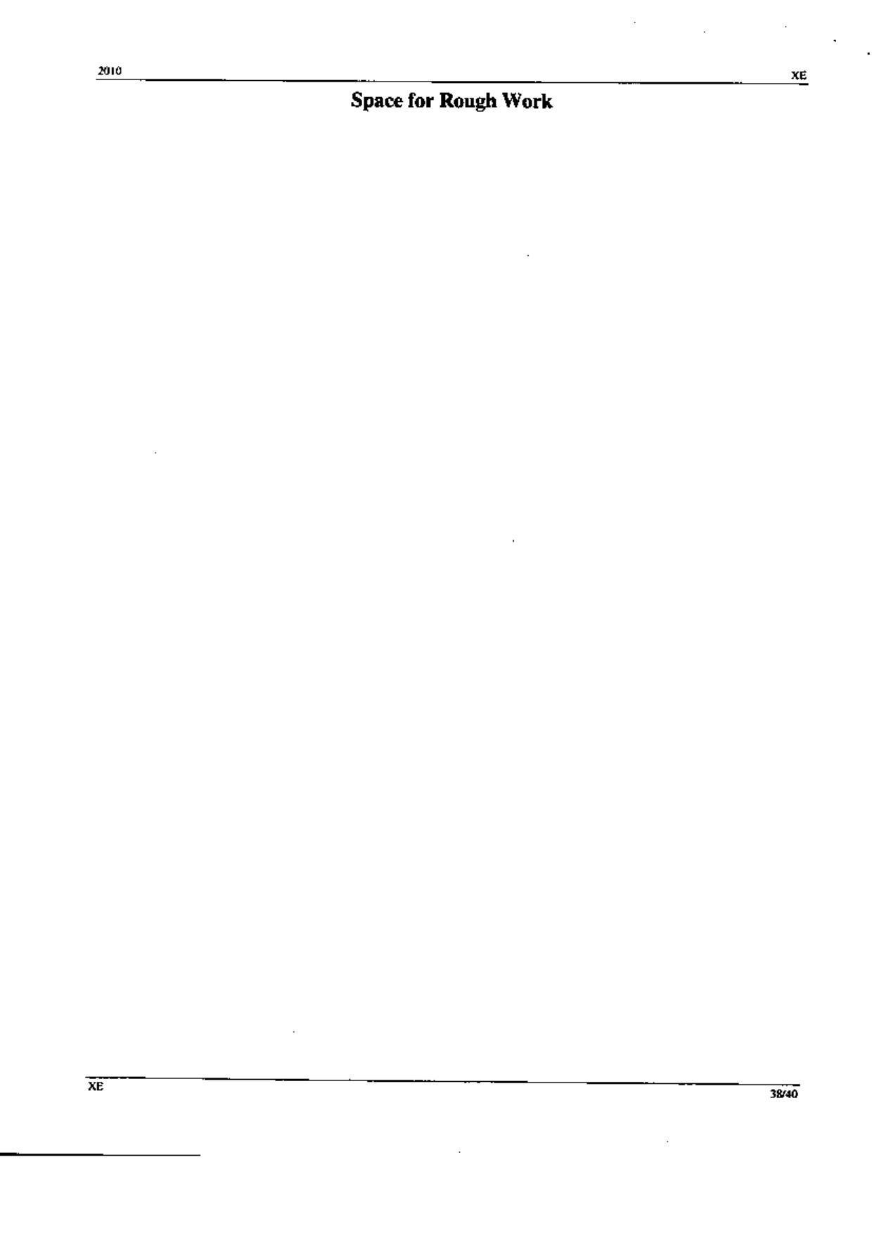 GATE 2010 Engineering Sciences (XE) Question Paper with Answer Key - Page 38