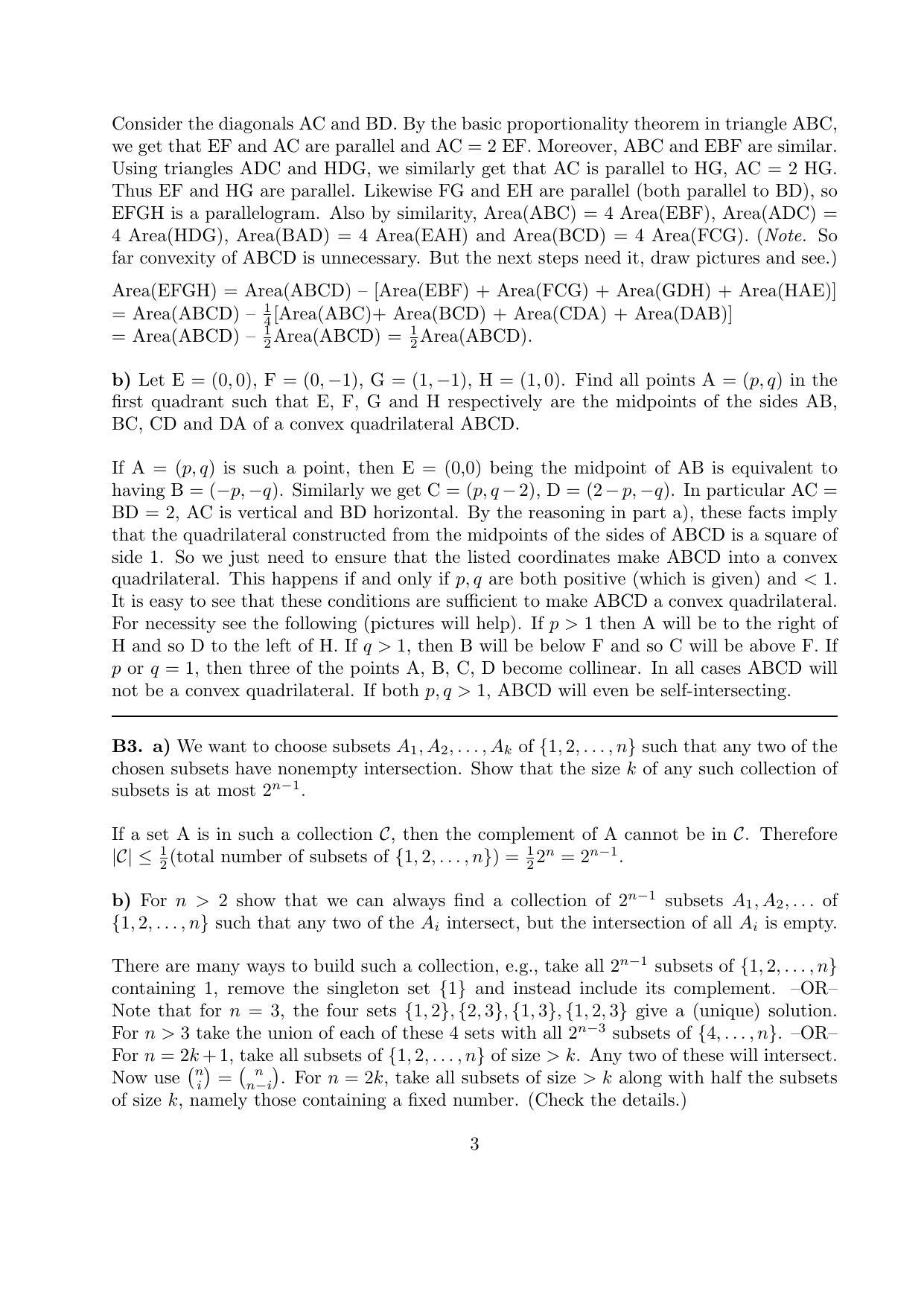 CMI Entrance Exam 2012 Solutions B.Sc (Hons.) Mathematics and Computer Science - Page 3