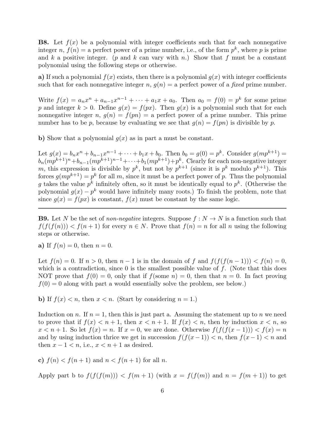 CMI Entrance Exam 2012 Solutions B.Sc (Hons.) Mathematics and Computer Science - Page 6