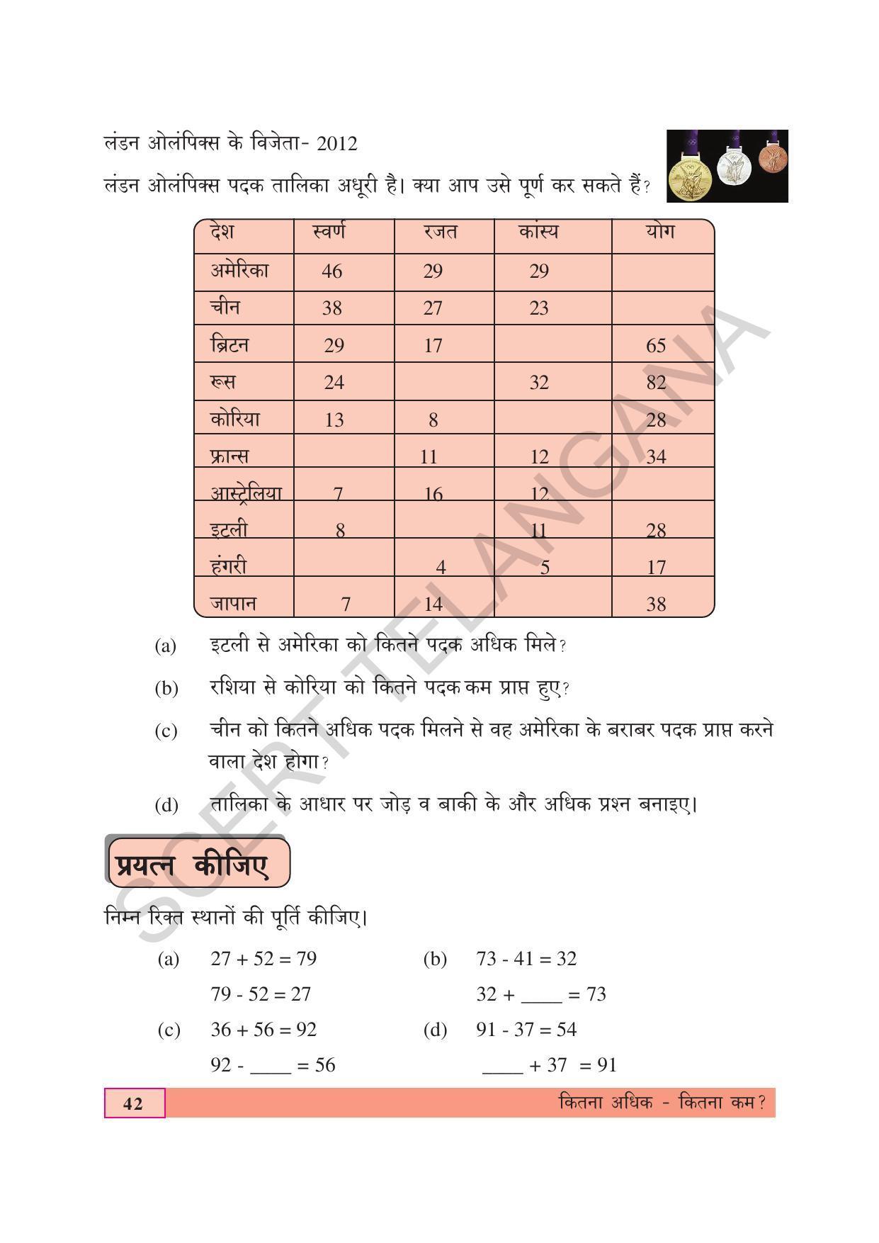 TS SCERT Class 4 Maths (Hindi Medium) Text Book - Page 50
