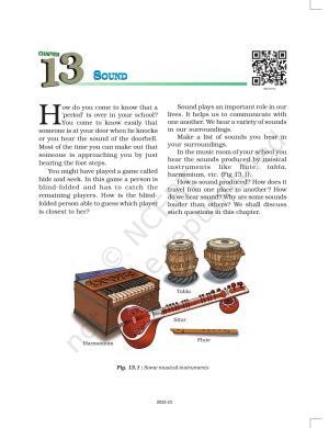 NCERT Book for Class 8 Science Chapter 13 Sound