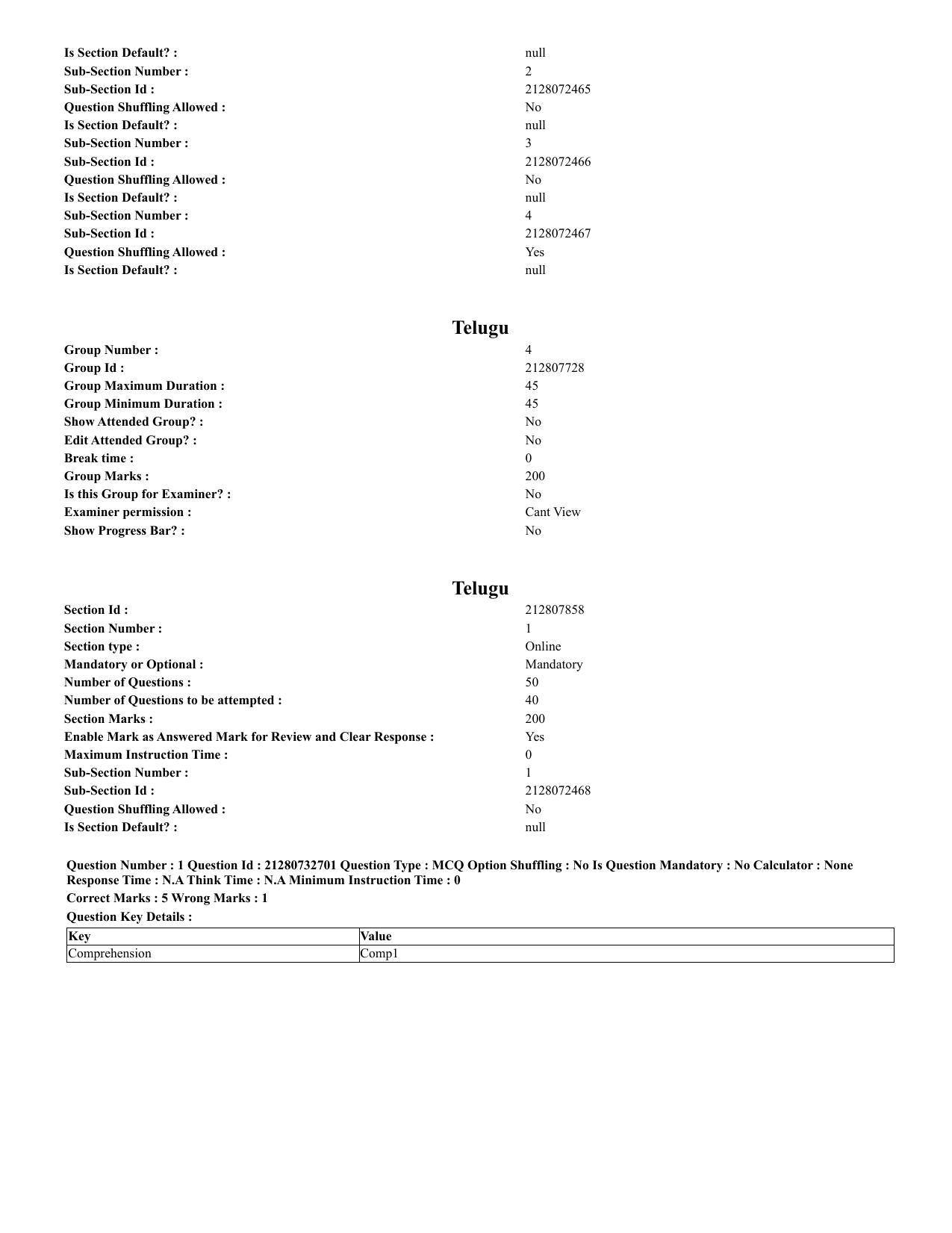 CUET 2023 English Telugu Shift 3 Question Papers - Page 3