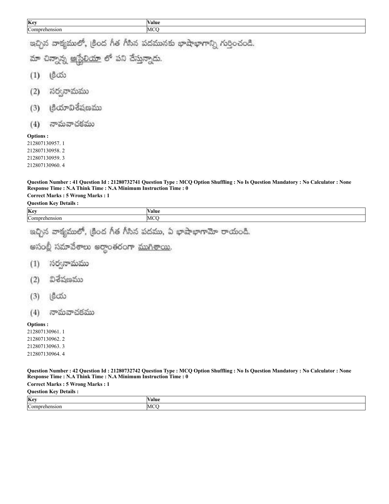CUET 2023 English Telugu Shift 3 Question Papers - Page 32