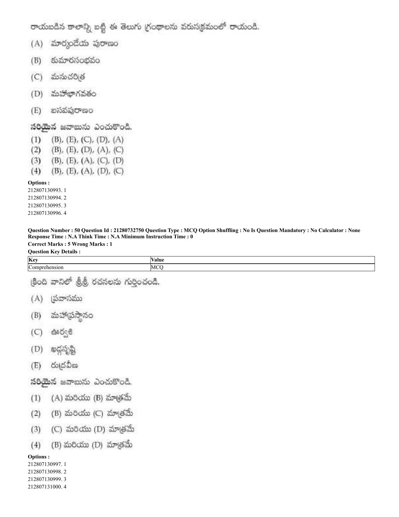 CUET 2023 English Telugu Shift 3 Question Papers - Page 37