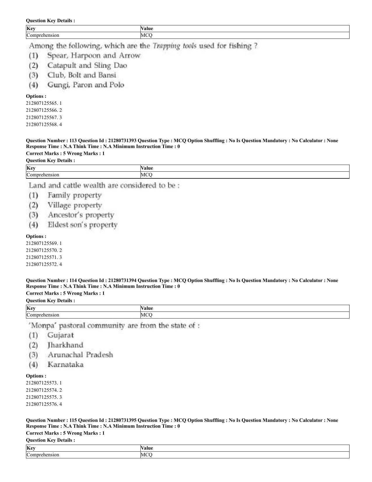 CUET 2023 English Telugu Shift 3 Question Papers - Page 67