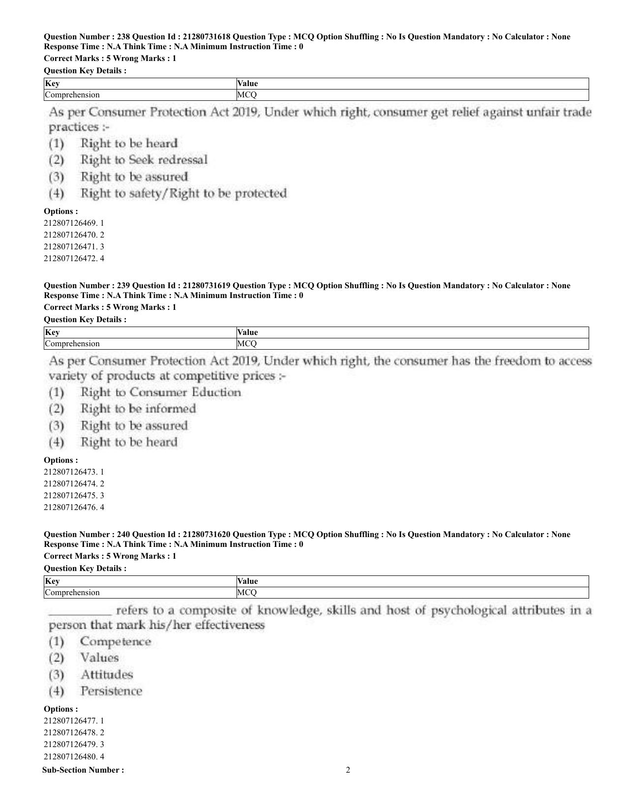 CUET 2023 English Telugu Shift 3 Question Papers - Page 127