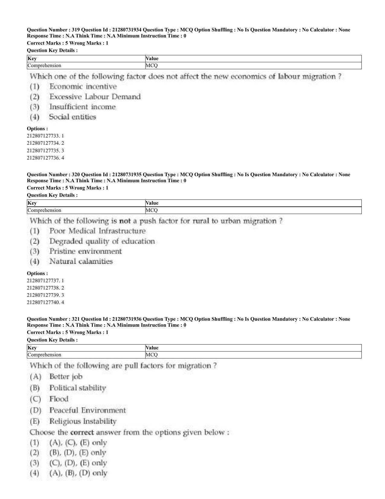 CUET 2023 English Telugu Shift 3 Question Papers - Page 166