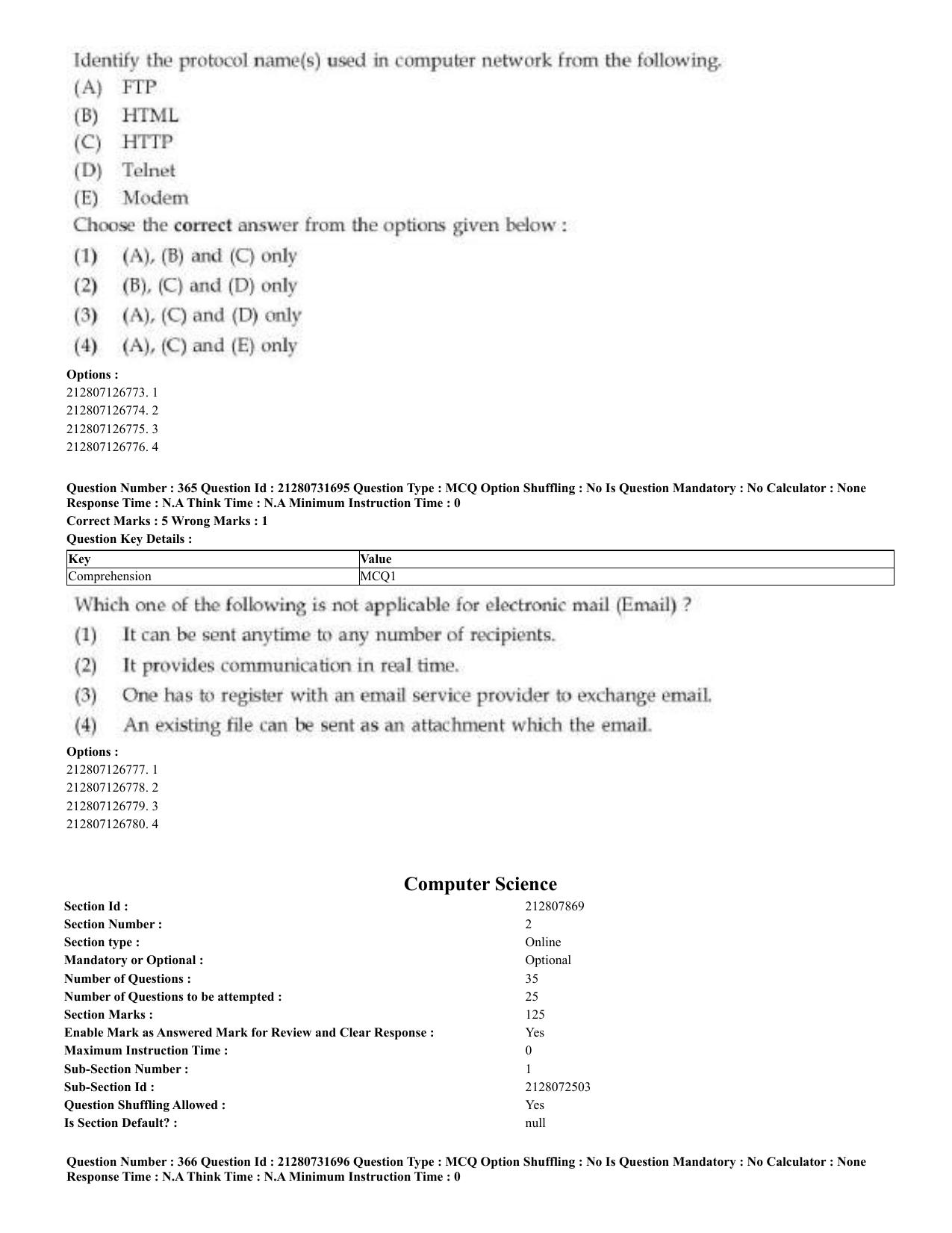 CUET 2023 English Telugu Shift 3 Question Papers - Page 188