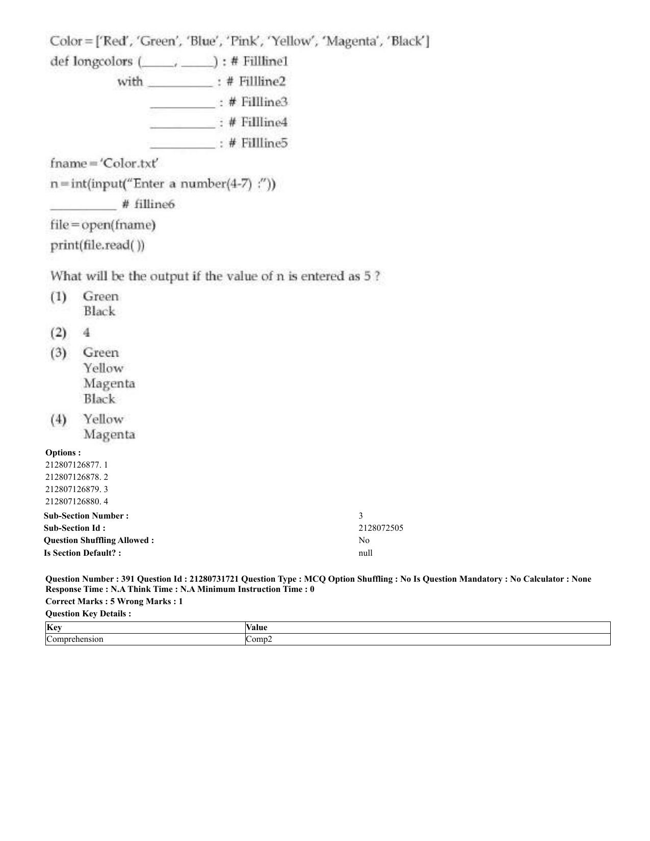 CUET 2023 English Telugu Shift 3 Question Papers - Page 201