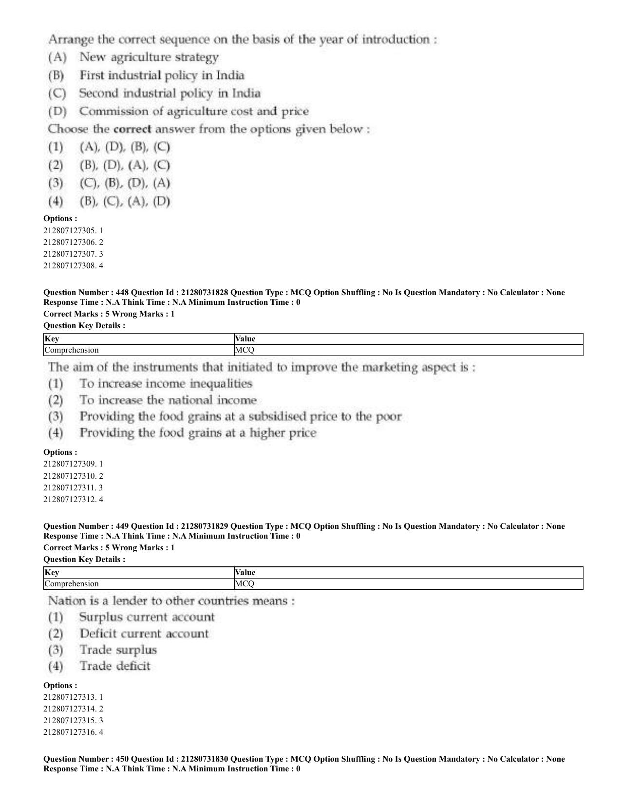 CUET 2023 English Telugu Shift 3 Question Papers - Page 230