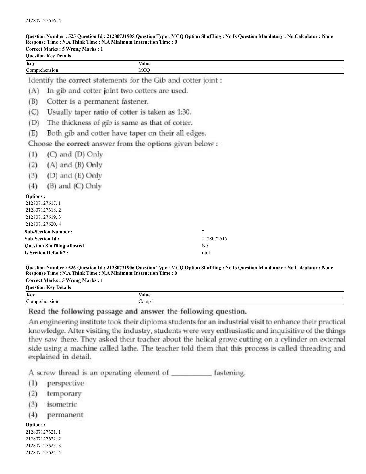 CUET 2023 English Telugu Shift 3 Question Papers - Page 267