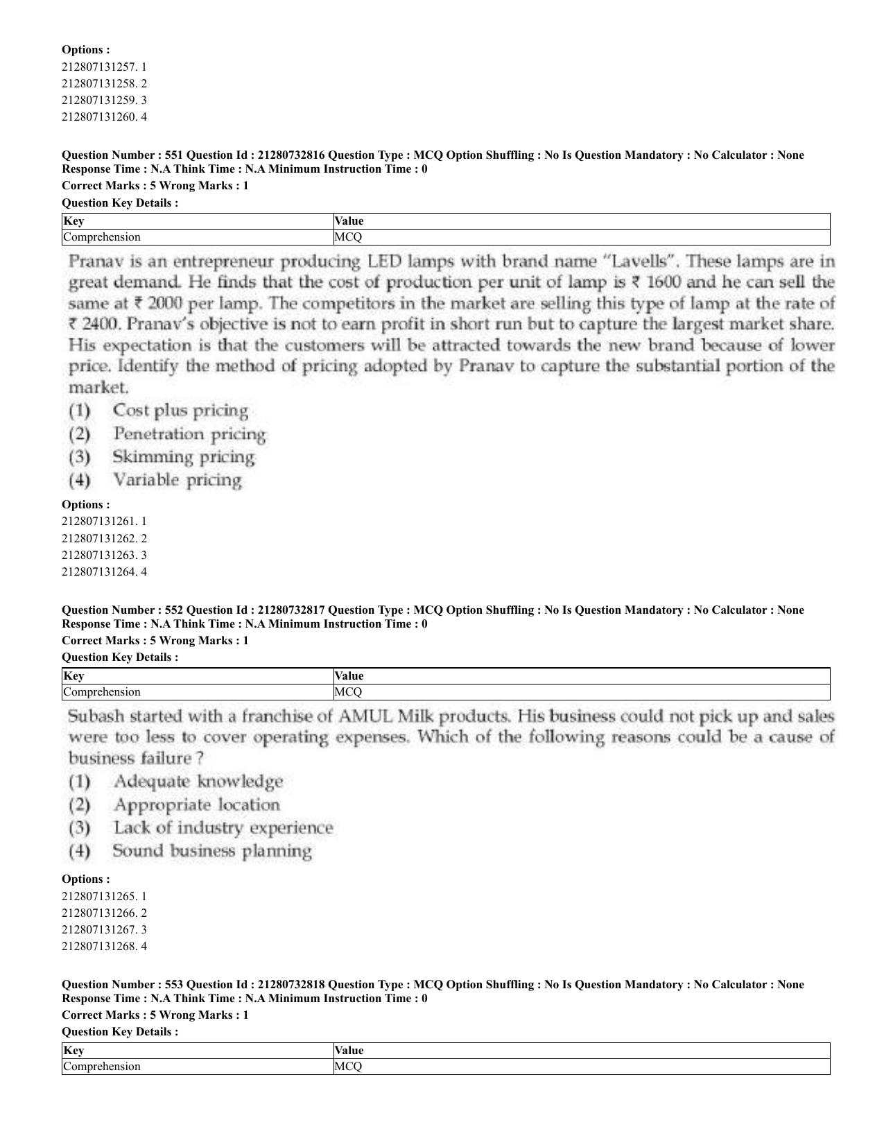 CUET 2023 English Telugu Shift 3 Question Papers - Page 281