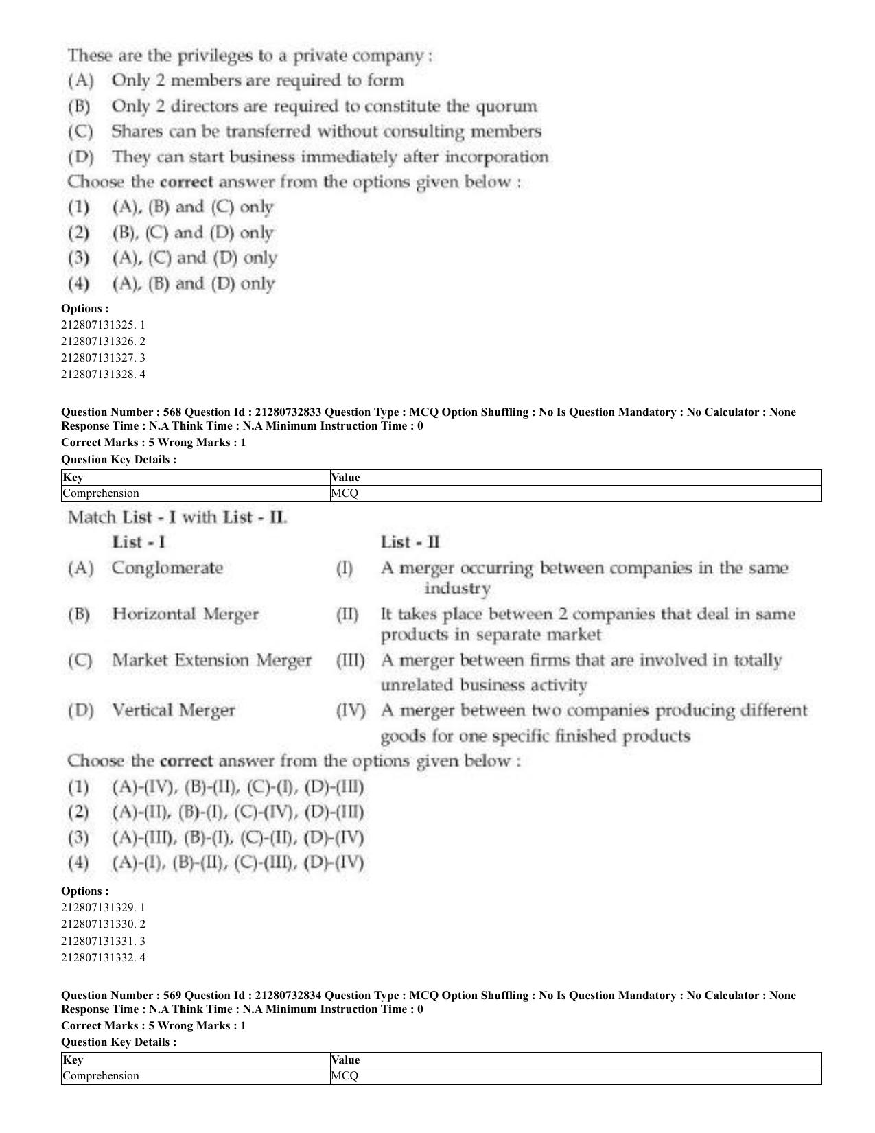 CUET 2023 English Telugu Shift 3 Question Papers - Page 287