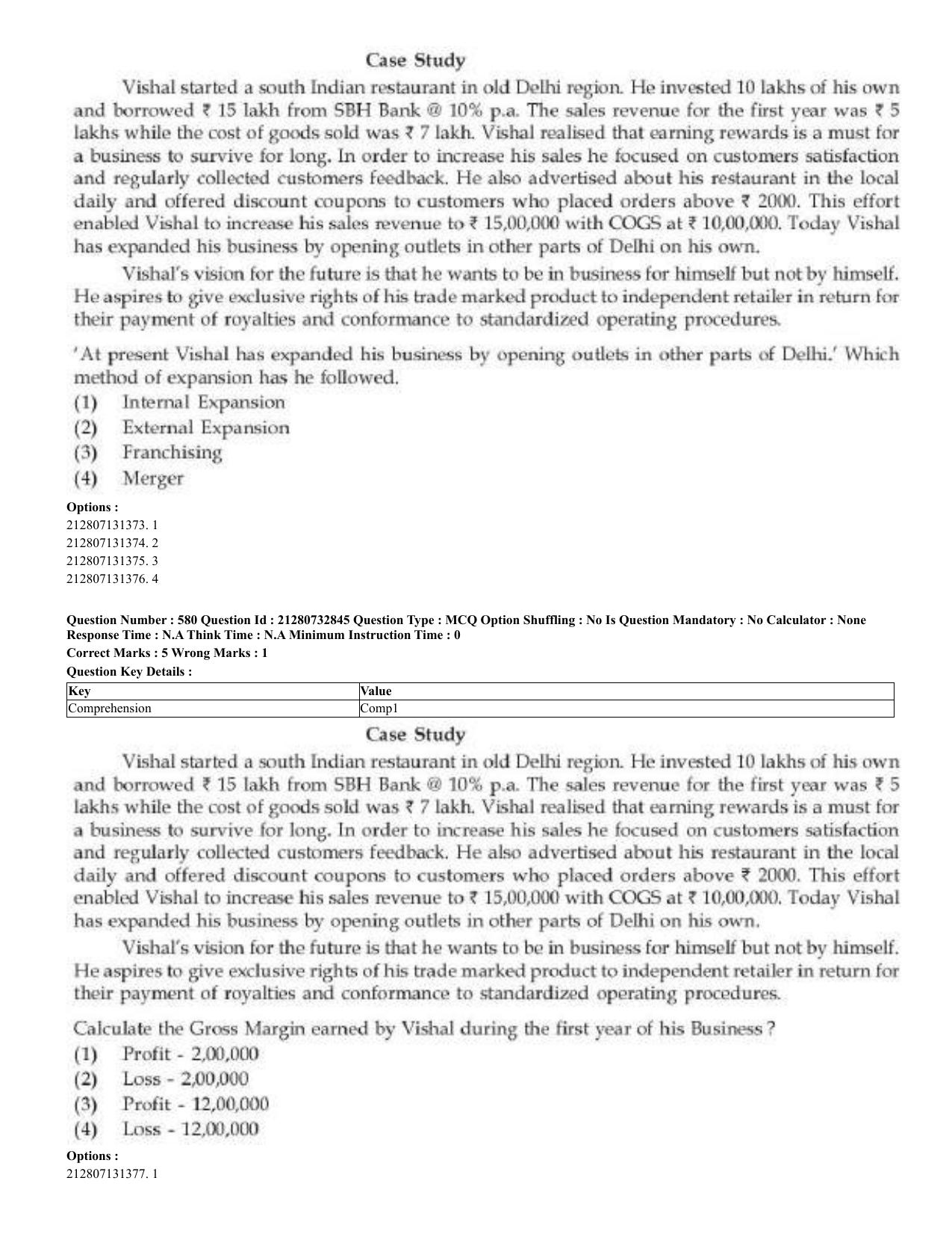 CUET 2023 English Telugu Shift 3 Question Papers - Page 294