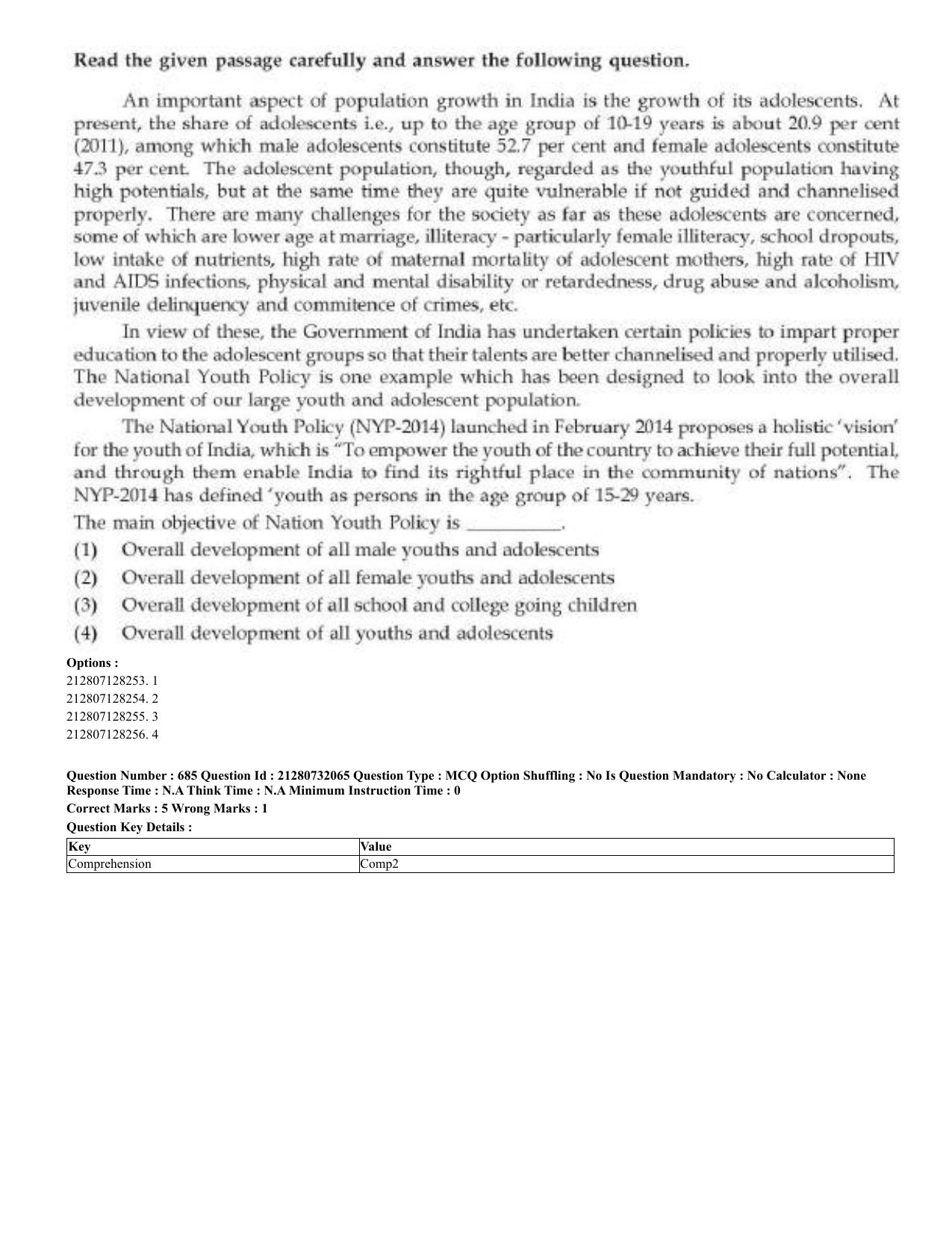CUET 2023 English Telugu Shift 3 Question Papers - Page 350