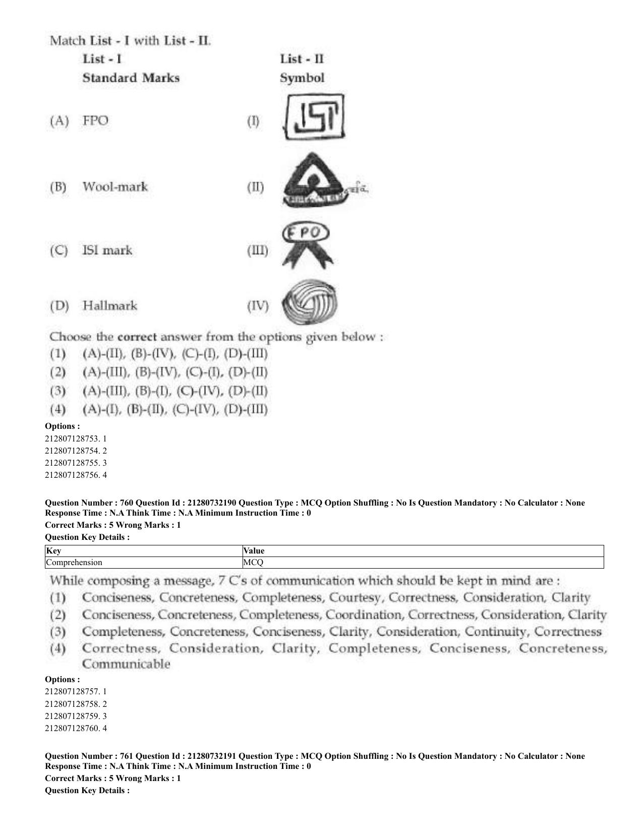 CUET 2023 English Telugu Shift 3 Question Papers - Page 382