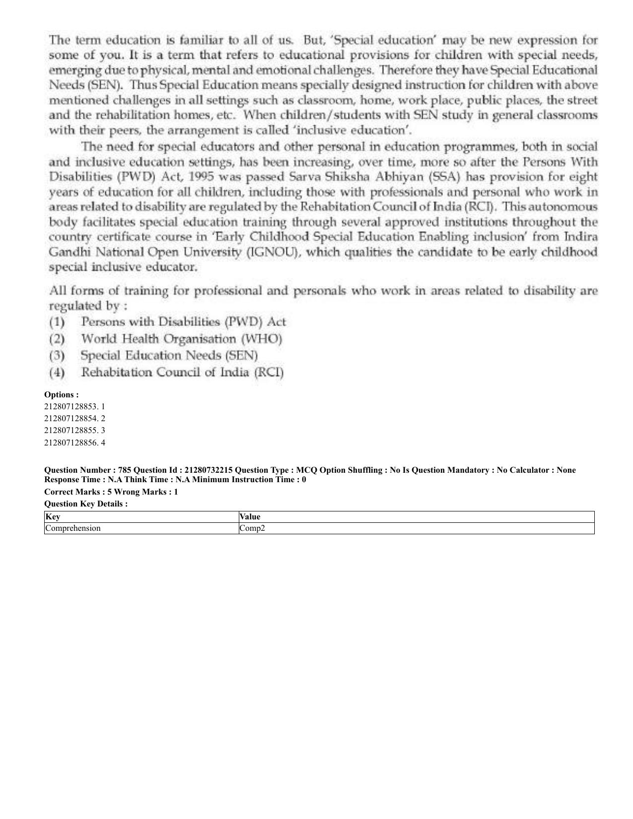 CUET 2023 English Telugu Shift 3 Question Papers - Page 396