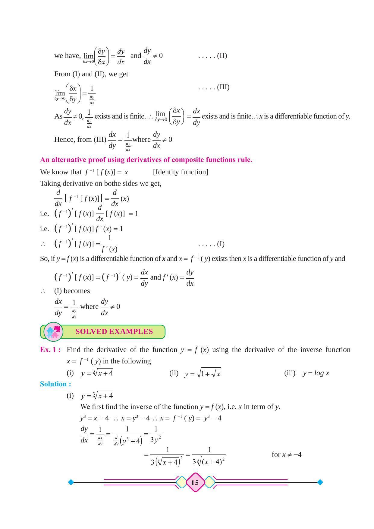 Maharashtra Board Class 12 Maths (Part 2) Textbook - Page 25