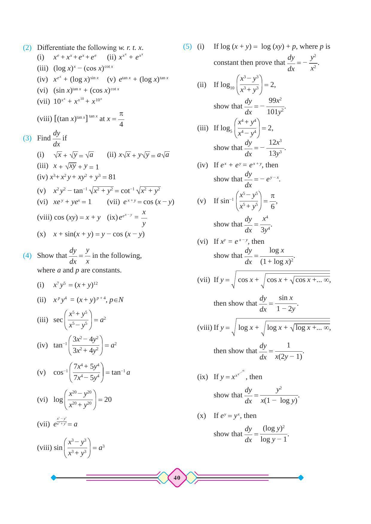Maharashtra Board Class 12 Maths (Part 2) Textbook - Page 50