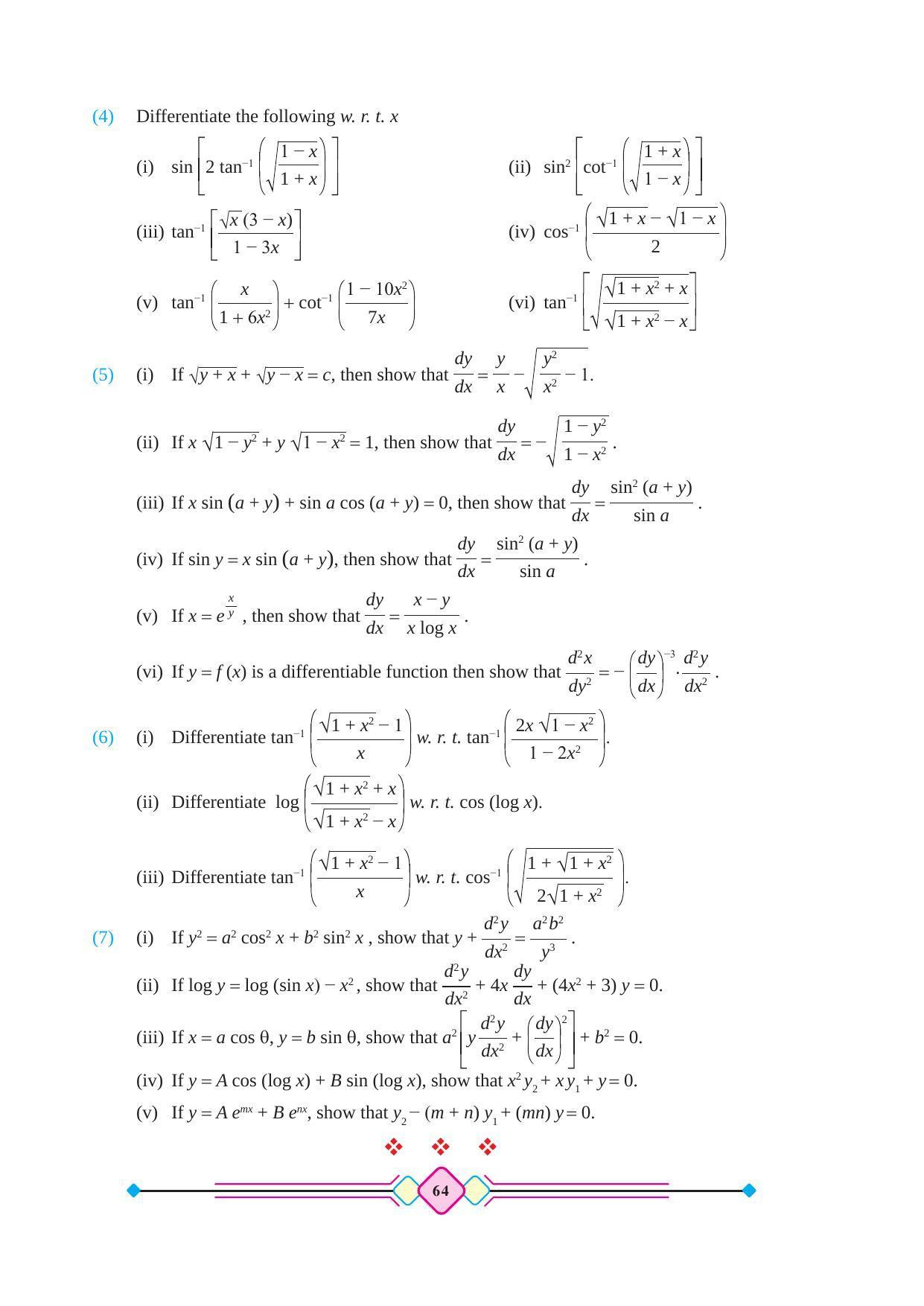 Maharashtra Board Class 12 Maths (Part 2) Textbook - Page 74