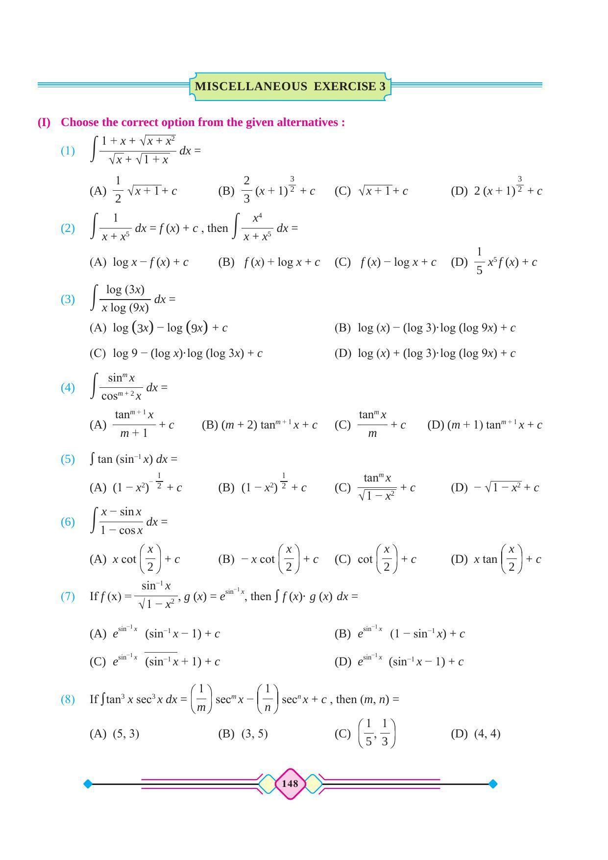 Maharashtra Board Class 12 Maths (Part 2) Textbook - Page 158