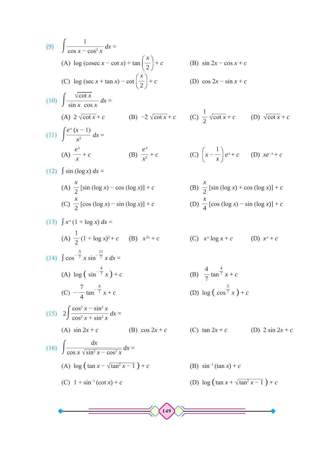 Maharashtra Board Class 12 Maths (Part 2) Textbook - Page 159