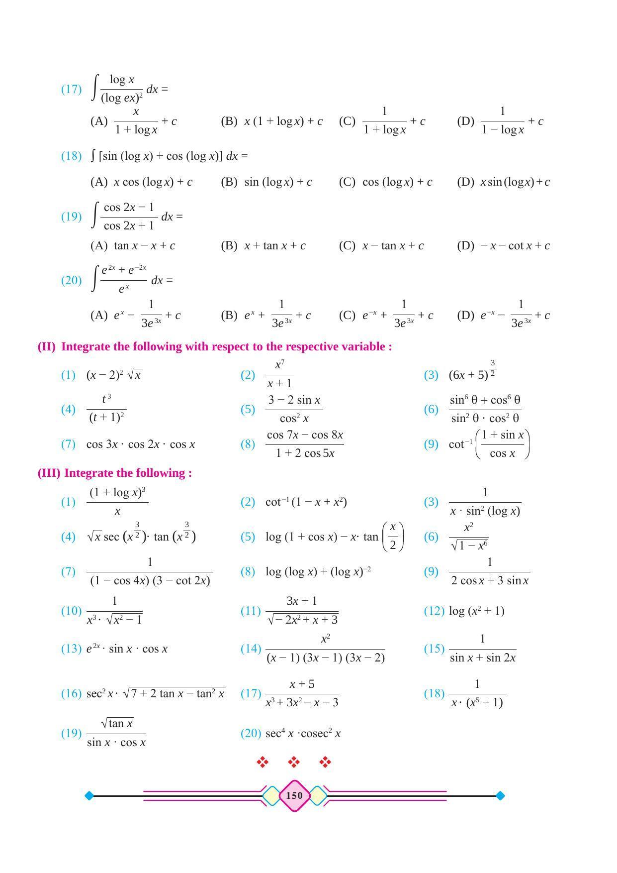 Maharashtra Board Class 12 Maths (Part 2) Textbook - Page 160