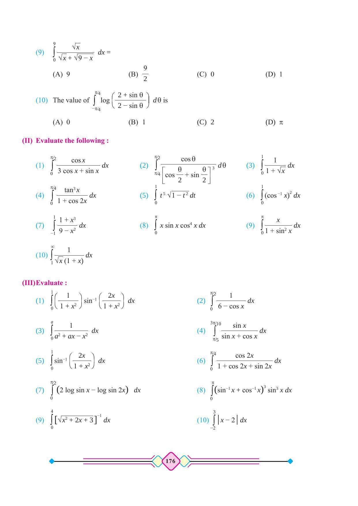 Maharashtra Board Class 12 Maths (Part 2) Textbook - Page 186
