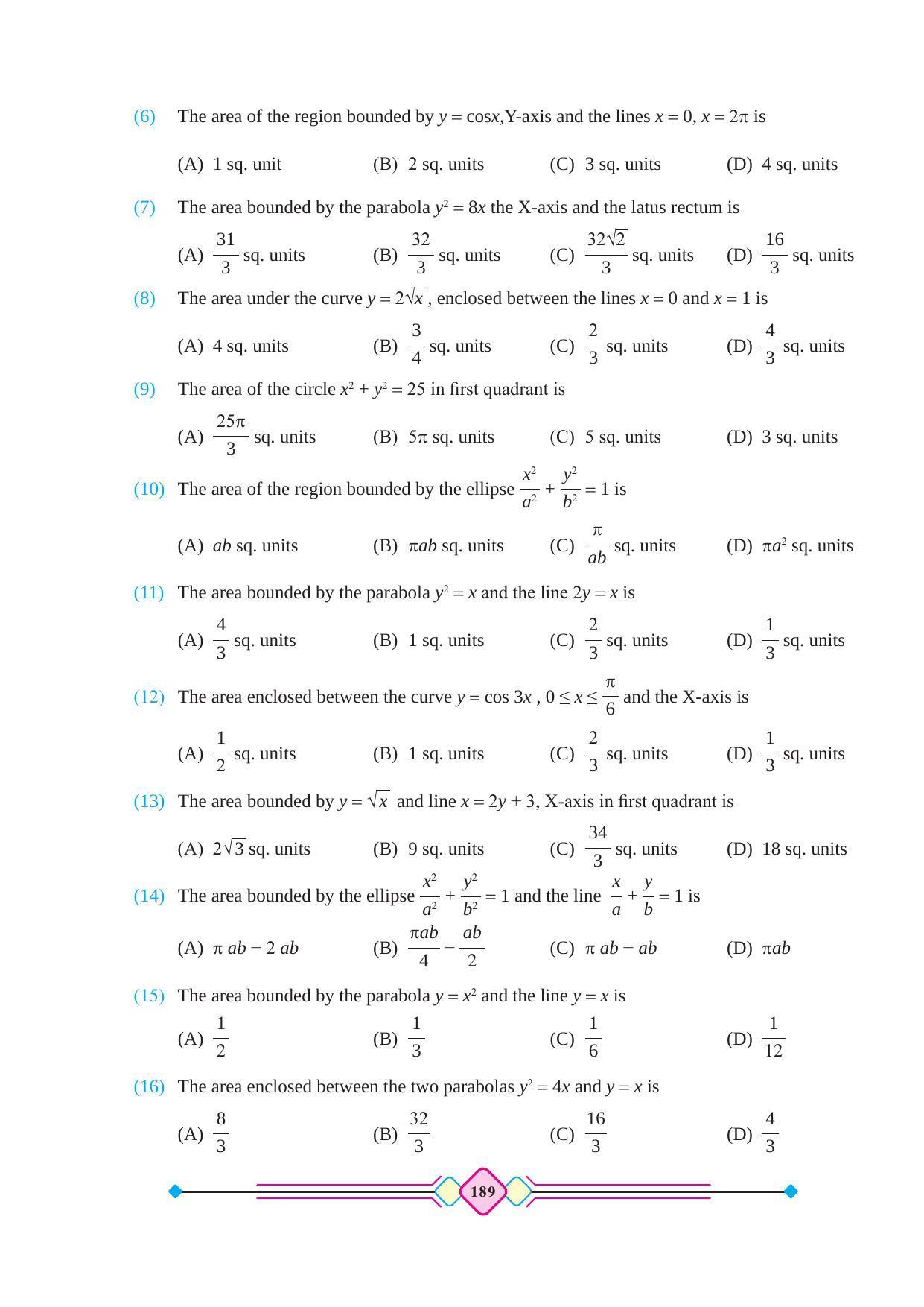 Maharashtra Board Class 12 Maths (Part 2) Textbook - Page 199