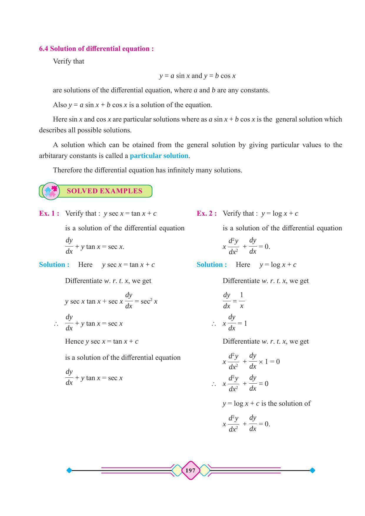 Maharashtra Board Class 12 Maths (Part 2) Textbook - Page 207