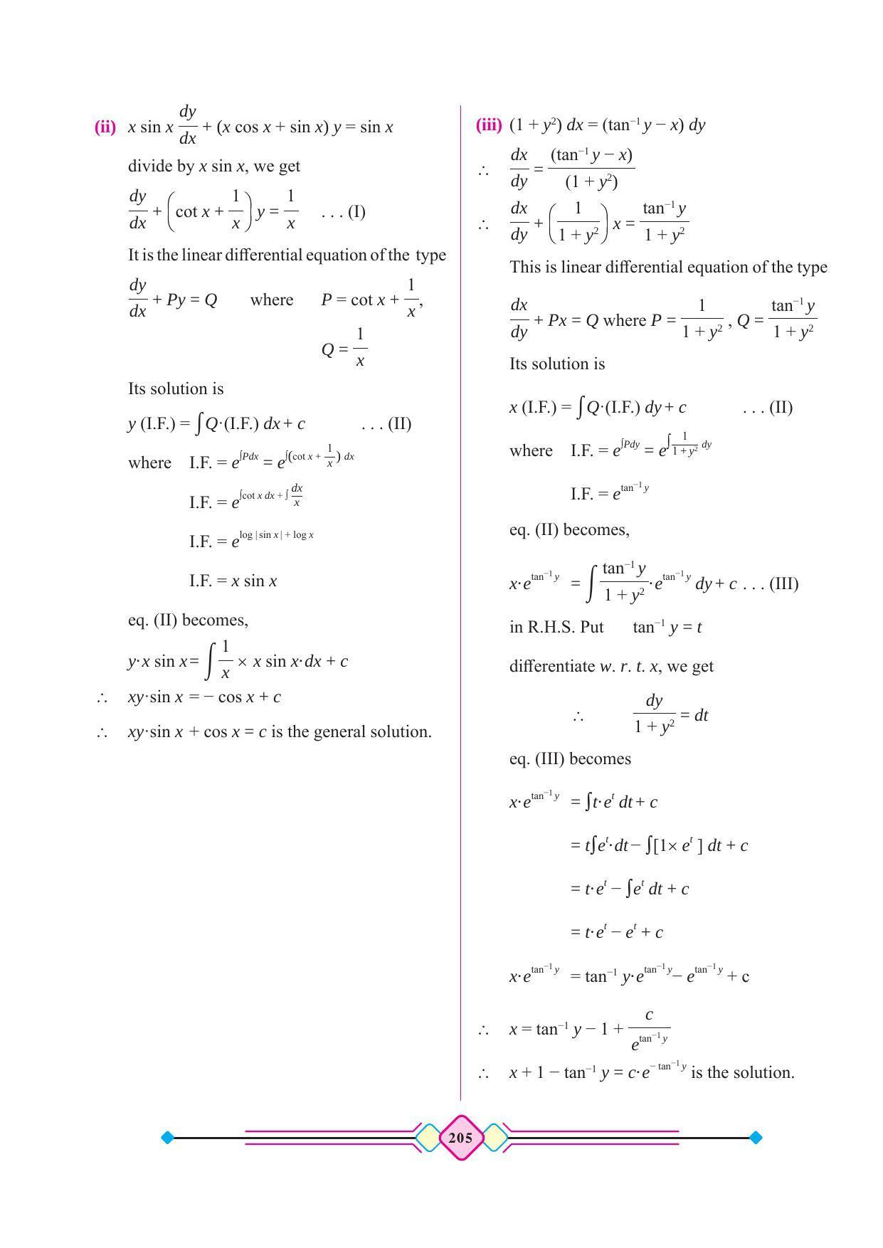 Maharashtra Board Class 12 Maths (Part 2) Textbook - Page 215