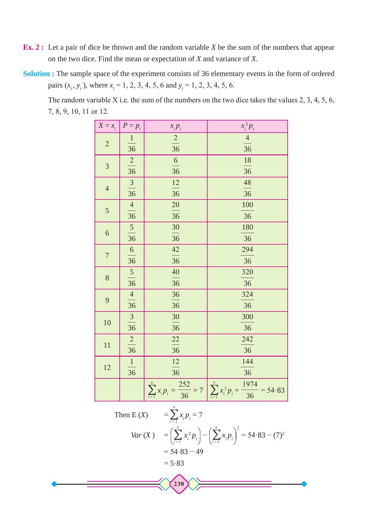Maharashtra Board Class 12 Maths (Part 2) Textbook - Page 240