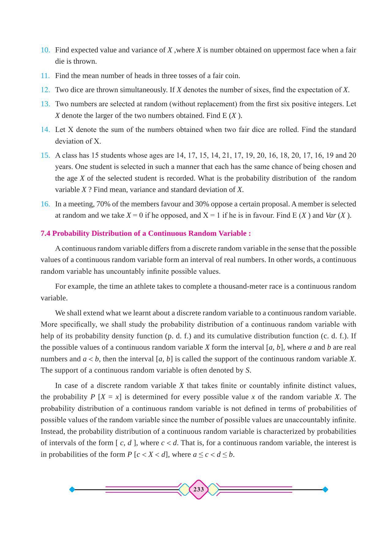 Maharashtra Board Class 12 Maths (Part 2) Textbook - Page 243