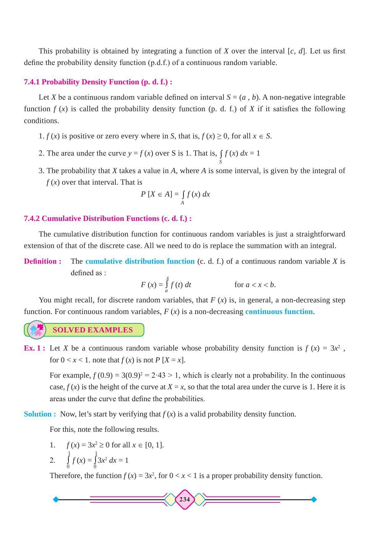 Maharashtra Board Class 12 Maths (Part 2) Textbook - Page 244
